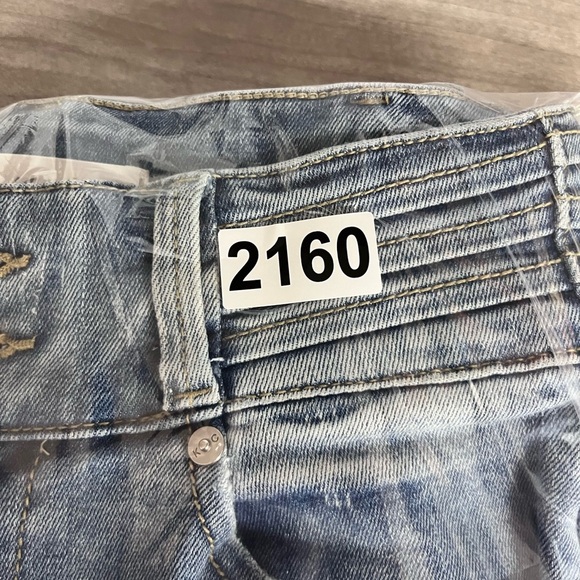 KanCan Skinny Double Button Jeans Womens 1/24 Blue Denim Stretch Cute Chic 2160 - Picture 10 of 10